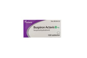 Buspiron Actavis Tablett 5 mg Buspiron 100 styck