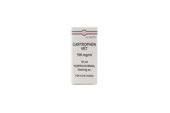 Cartrophen vet. 100 mg/ml pentosanpolysulfatnatrium, Injektionsvätska, lösning, 10 milliliter