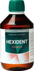 Hexident 2 mg/ml Klorhexidin, Munsköljvätska, 300 milliliter
