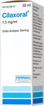 Cilaxoral Orala droppar, lösning 7,5 mg/ml Natriumpikosulfat 30 milliliter Cilaxoral Orala droppar, lösning 7,5 mg/ml Natriumpikosulfat 30 milliliter