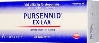Pursennid Ex-Lax 12 mg Sennaglykosider, Dragerad tablett, 20 styck