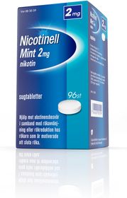 Nicotinell Mint 2 mg Nikotin, Komprimerad sugtablett, 96 styck