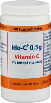 Ido-C 0,5 g Askorbinsyra, tuggtablett, 100 st