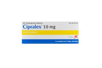 Cipralex 10 mg Escitalopram, Filmdragerad tablett, 98 styck