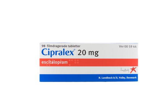 Cipralex Filmdragerad tablett 20 mg Escitalopram 98 styck