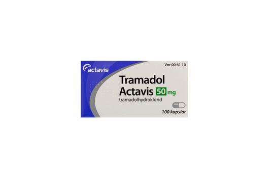 Tramadol Actavis Kapsel, hård 50 mg Tramadol 100 styck