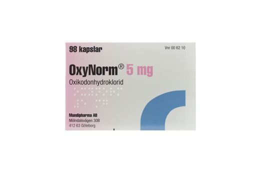 OxyNorm Kapsel, hård 5 mg Oxikodon 98 styck