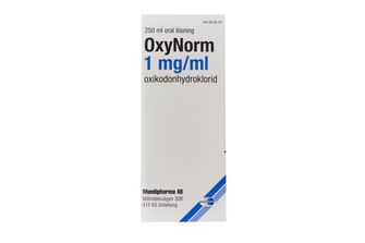 OxyNorm Oral lösning 1 mg/ml Oxikodon 250 milliliter