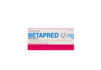 Betapred 0,5 mg Betametason, Tablett, 30 tablett(er)