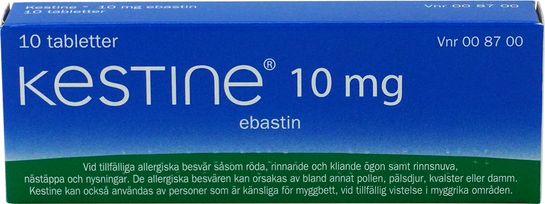Kestine 10 mg Ebastin, filmdragerad tablett, 10 st