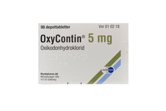 OxyContin Depottablett 5 mg Oxikodon 98 styck