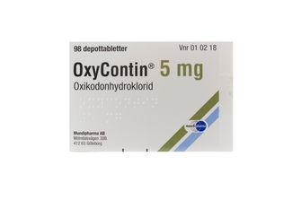 OxyContin 5 mg Oxikodon, Depottablett, 98 styck