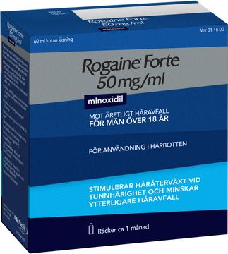 Rogaine forte 50 mg/ml Minoxidil, kutan lösning, 60 ml