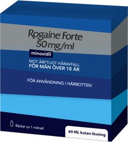 Rogaine forte 50 mg/ml Minoxidil, Kutan lösning, 60 milliliter