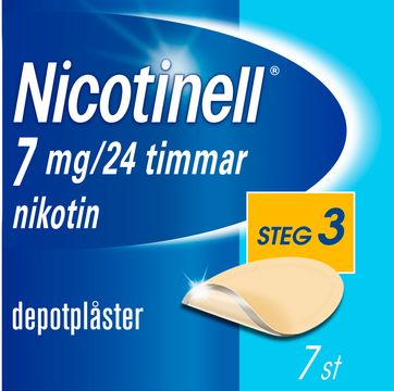 Nicotinell 7 mg/24 timmar Nikotin, depotplåster, 7 st