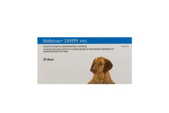 Nobivac DHPPi vet. Pulver och vätska till injektionsvätska, suspension 25 x 1 dos(er)
