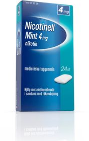 Nicotinell Mint 4 mg Nikotin, Medicinskt tuggummi, 24 styck
