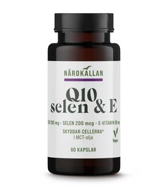 Närokällan Q10 200 mg + Selen & E Kapslar 60 st