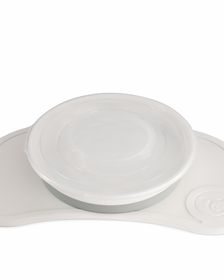Twistshake Click-Mat Mini + Plate White Tallrik som står stilla 1 st