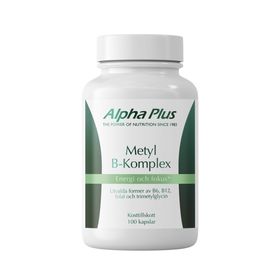 Alpha Plus Metyl B-komplex Kapslar 100 st