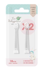 Les Babygators Borsthuvud Refill Les Babygators 18+ Månader Utbytbara borsthuvuden 2 st