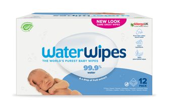WaterWipes Biodegradable BabyWipes Våtservetter 12 x 60 st