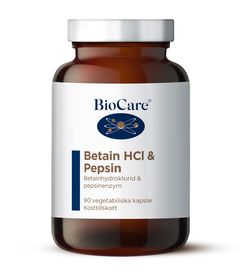 Biocare Betain HCL & Pepsin Kapslar 90 st