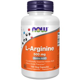 NOW L-Arginine 500 mg Kapslar 100 st