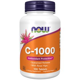 NOW Vitamin C-1000 Sustained Release Tabletter 100 st