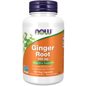 NOW Ginger 550 mg Kapslar 100 st