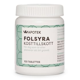 Kronans Apotek Folsyra 400 µg Tabletter 100 st