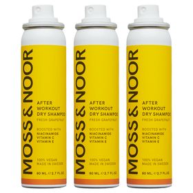Moss & Noor After Workout Dry Shampoo Pocket-Size Vitaminberikat torrschampo 3 x 80 ml