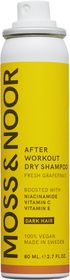 Moss & Noor After Workout Dry Shampoo Dark Hair Pocket Size Vitaminberikat torrschampo 80 ml