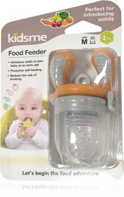 Kidsme Food Feeder Amber/Grey 4m+ & 6m Lär barnet att prova nya smaker 2 st
