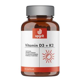 Upgrit Vitamin D3 + K2 Kapslar 90 st