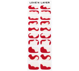 Love'n Layer Abstraction Grape Red Självhäftande nagellack