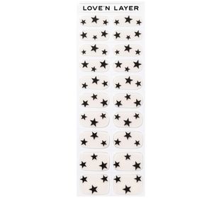 Love'n Layer Duo Night Black Stars Självhäftande nagellack