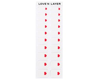 Love'n Layer Single Love Lady Red Självhäftande nagellack