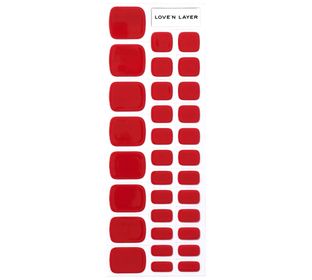 Love'n Layer Solid Toe Grape Red Självhäftande nagellack