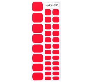 Love'n Layer Solid Toe Lady Red Självhäftande nagellack
