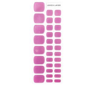 Love'n Layer Metallic Toe Dahlia Purple Självhäftande nagellack