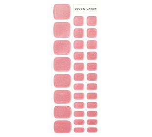 Love'n Layer Metallic Toe Summer Pink Självhäftande nagellack