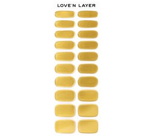 Love'n Layer Metallic Shiny Gold Självhäftande nagellack