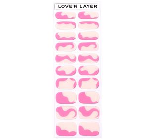 Love'n Layer Abstraction Poppy Pink Självhäftande nagellack