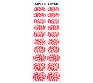 Love'n Layer Sweet Swirl Lady Red Självhäftande nagellack