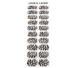 Love'n Layer Sweet Swirl Night Black Självhäftande nagellack