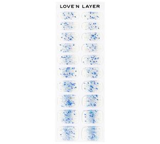 Love'n Layer Funky Sparkle Blue Självhäftande nagellack