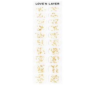 Love'n Layer Funky Sparkle Gold Självhäftande nagellack