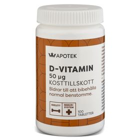 Kronans Apotek D-vitamin 50 µg Tabletter 100 st