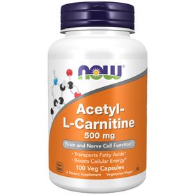 NOW Acetyllcarnitine 500 mg Kapslar